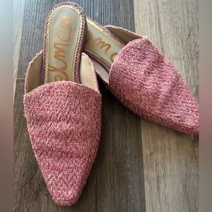 Sam Edelman Eiko Tweed Mules Size 7.5